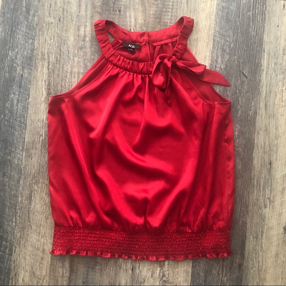 Red party top